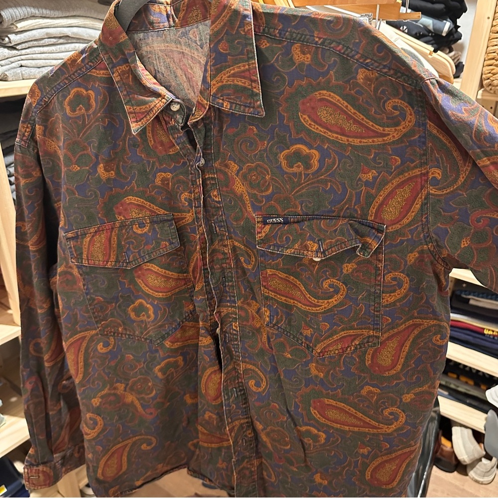 Guess Multicolor Paisley Shirt